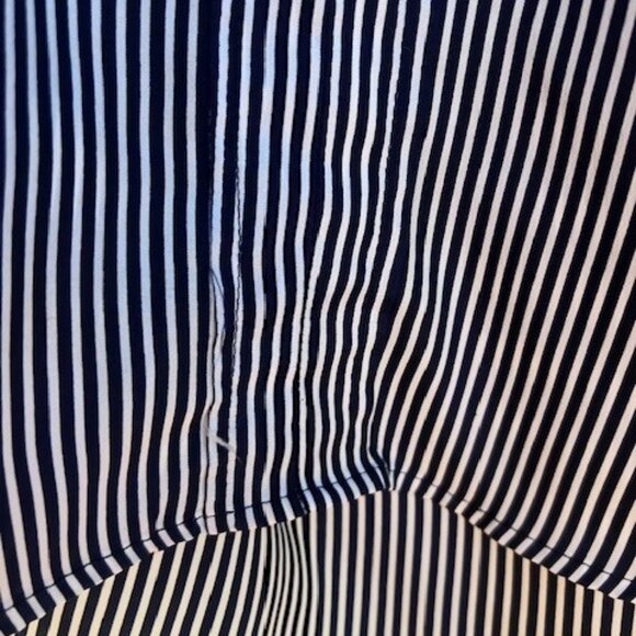 Zara Navy and White Striped Shirt - Picture 6 of 9